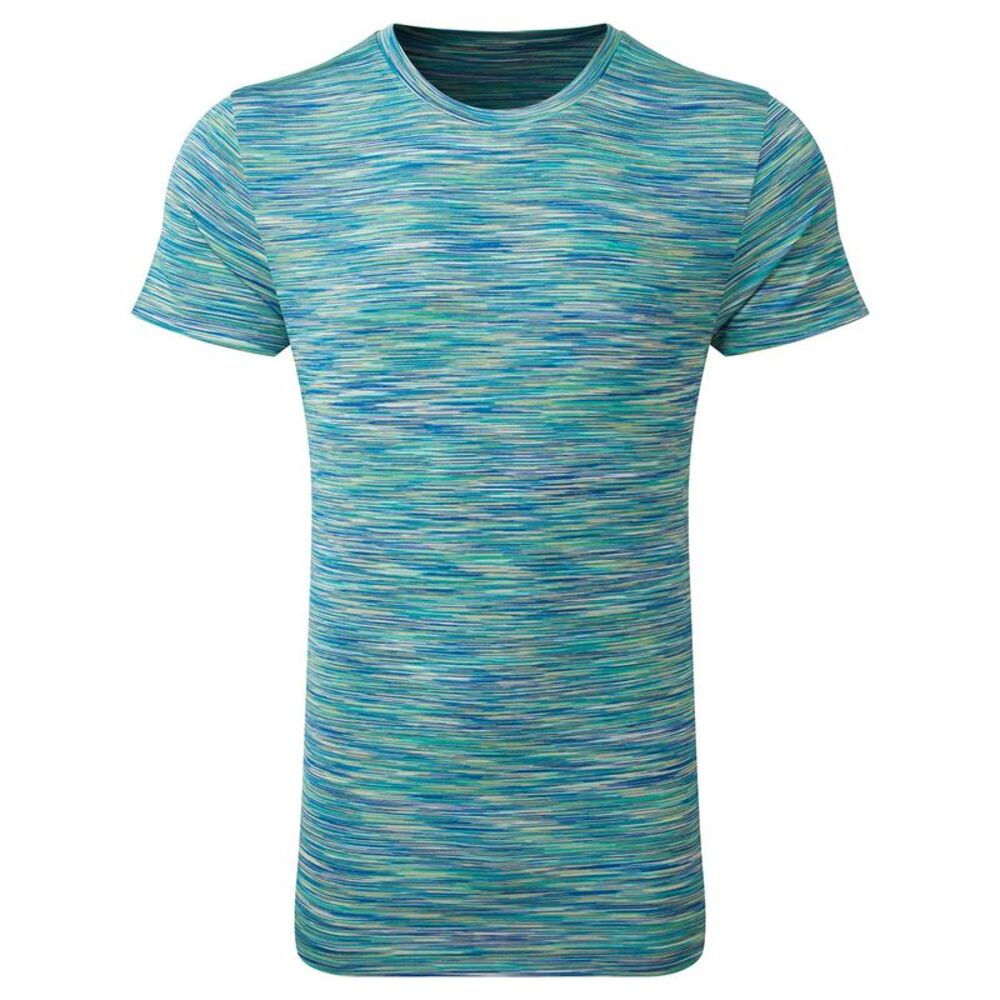 TriDri Unisex Adult Space Dye Performance T-Shirt / Green/Blue